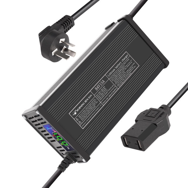 Ultra Early New 60V 15A Lithium Battery Charger High-Power Adjustable Intelligent Electric Charger Aluminum Shell for Cars