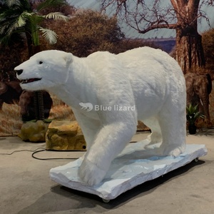 Animal animatronique d'intérieur personnalisé ours polaire réaliste modèle animal arctique pour les parcs à thème de glace Zoos <span class=keywords><strong>Film</strong></span> - Product Image 4