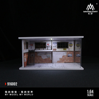 MoreArt 1:64 Scène d'assemblage Diecast Car Simulation Display Cabinet Parking