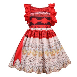 Disfraz <span class=keywords><strong>Ocean</strong></span> Moana colección vestido niños Cosplay niñas princesa Vaiana TV y película disfraces aventura bohemio Anime traje - Product Image 5