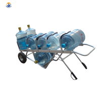 Chariot multifonctionnel à bidon d'eau en bouteille pliable industriel utilisé pour le magasin et la boutique