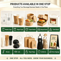 Gobelet en plastique transparent PP PET de 12 oz et 16 oz avec couvercle en dôme, logo personnalisé imprimé, pour café, jus, boissons froides, jetable, compostable