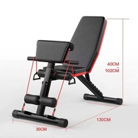 Banc de musculation portable et réglable pour la maison, chaise d'exercice multifonctionnelle, éco-durable, compacte, facile à déplacer, pour la remise en forme en intérieur