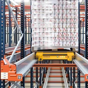Protections anti-collision renforcées pour colonnes verticales, cadre <span class=keywords><strong>de</strong></span> rail multi-couches pour rayonnages industriels à navette radio - Product Image 1