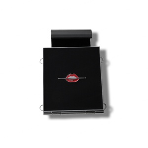 Innovative Design Customized Black <b>Rectangle</b> Soft Enamel Metal Portable Double Sided Makeup <b>Mirror</b> - Product Image 3