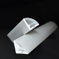 Étagère armoire décorative plafonnier d'angle adapté aux bandes lumineuses de 10MM V1616 manchon en silicone néon en forme d'éventail à angle droit