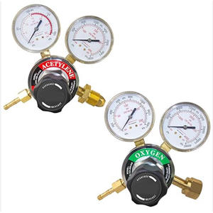 Régulateur de pression de jauge tout en cuivre pour acétylène, style américain CGA540, kit d'outils de soudage et de découpe, jauge d'oxygène, pression de soudage - Product Image 3