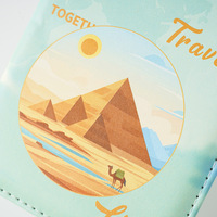 Dompet Paspor Kulit PU Portabel Terbaik dengan Desain Fashion Cetak UV untuk Perjalanan