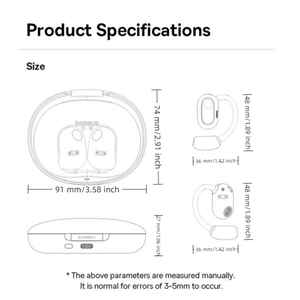 Écouteurs sans fil Baseus <span class=keywords><strong>Eli</strong></span> <span class=keywords><strong>Sport</strong></span> 1 avec basses profondes, écouteurs Bluetooth résistants à la transpiration pour la salle de <span class=keywords><strong>sport</strong></span> et la course à pied - Product Image 2