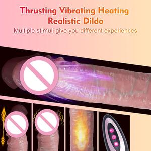 Simulato pene femminile in Silicone senza fili telecomando elettrico Dildo vibrazione automatica realistico masturbatore adulto Sex Toy - Product Image 5