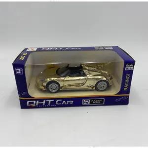 Высококачественная Золотая литая модель автомобиля в 1/36 масштабе гоночный автомобиль игрушка из сплава с высокой детализацией
