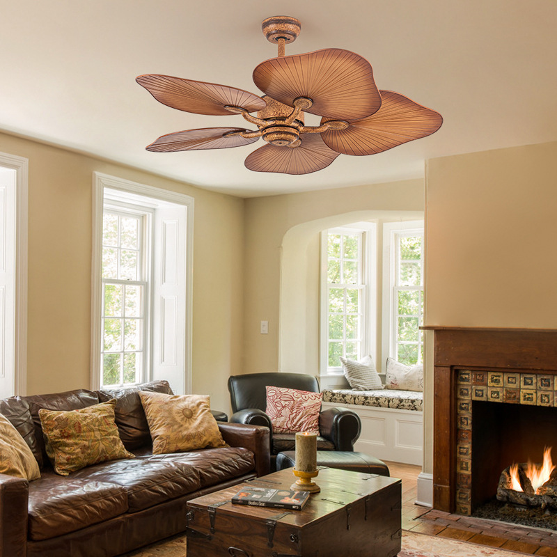 ceiling fan large tropical with light