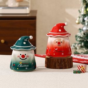 Juego <span class=keywords><strong>de</strong></span> <span class=keywords><strong>Tazas</strong></span> <span class=keywords><strong>de</strong></span> Café Navideñas Creativas con Tapa, <span class=keywords><strong>Diseño</strong></span> Europeo Vintage, Juego <span class=keywords><strong>de</strong></span> Taza y Platillo para Regalo - Product Image 3