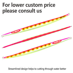 MOOKZZ 160g 180g 200g 250g 300g330g โลหะความเร็ว Jig Jigging ล่อ Isca ประดิษฐ์ทะเลตกปลา Jigs ปลาทูน่าคิงฟิช <span class=keywords><strong>Amberjack</strong></span> - Product Image 2