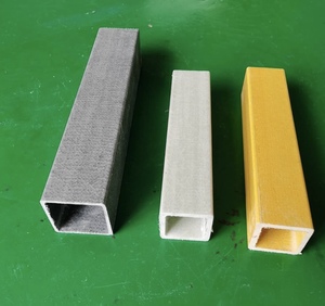 Tubo Cuadrado de FRP Resistente a la Corrosión y al Envejecimiento, Tubería Cuadrada de Fibra de Vidrio, Suministro Directo de Fábrica - Product Image 1