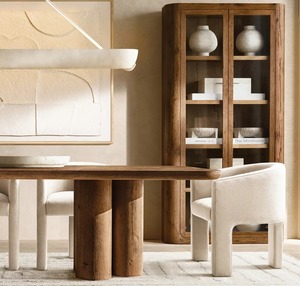 Đồ NỘI THẤT PHÒNG ăn hiện đại được làm thủ công bằng gỗ rắn sấy khô với bàn ăn bằng gỗ sồi - Product Image 3