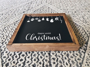 Segno della lavagna di natale del ringraziamento segno della lavagna di natale del caro Babbo Natale - Product Image 3