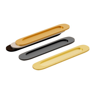 Pigu Adhesive Door Handles No Drilling Required Minimalist Design For Wardrobe Cabinet Glass <b>Sliding</b> Doors - Product Image 2