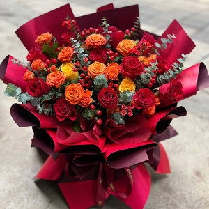 Bouquets <span class=keywords><strong>de</strong></span> fleurs <span class=keywords><strong>de</strong></span> fleuriste papier d'emballage papier d'emballage cadeau multicolore papier d'emballage étanche double face en gros - Product Image 4