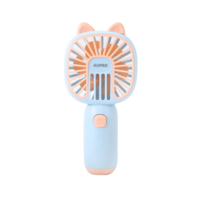 Nouveau ventilateur portable mignon pour animaux de compagnie, mini dessin animé, rechargeable par USB, pour étudiants, avec logo, pour la maison et la voiture