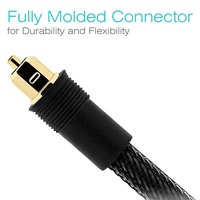Câble audio numérique optique Toslink coaxial à paire torsadée, plaqué or, PVC noir tressé, mâle-mâle, fibre optique haute vitesse pour projecteur