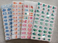 Jeu de Mahjong américain en acrylique violet gravé sur mesure, 160 pièces, tuiles de Mahjong Lilas Gourmand, tuiles de jeu de table de luxe