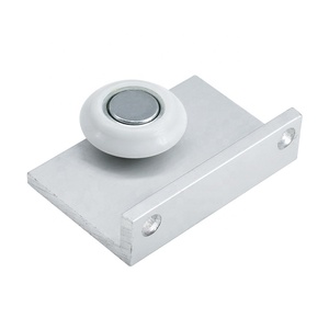 Directo de fábrica, puerta de vidrio <span class=keywords><strong>para</strong></span> baño, rebanada de nailon ovalada individual, marco de aluminio, carro, ventanas, polea, rueda de rodillo - Product Image 4