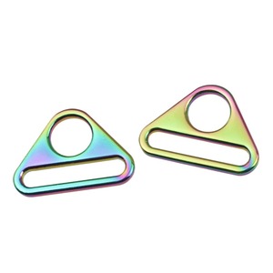 3.2cm Swivel <strong>Clip</strong> D <strong>Ring</strong> Buckles Snap Hook <strong>Adjuster</strong> Triangle With Bar - Product Image 1