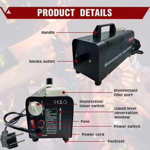 Schucars S-107 220V tốt nhất khói Máy 40 Wát Mini fogging máy/sương mù máy - Product Image 3