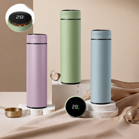 Tasse isotherme élégante en acier inoxydable 316 304, tasse intelligente pour eau froide, unisexe, avec séparation thé-eau, mug cadeau personnalisable