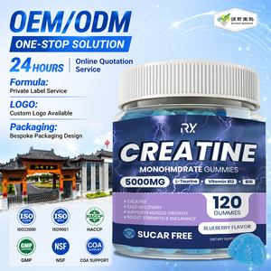 Créatine monohydrate <span class=keywords><strong>de</strong></span> pureté testée par un tiers, étiquette privée OEM, gommes <span class=keywords><strong>de</strong></span> performance pour adultes, pour la <span class=keywords><strong>masse</strong></span> musculaire et les gains <span class=keywords><strong>de</strong></span> force - Product Image 1