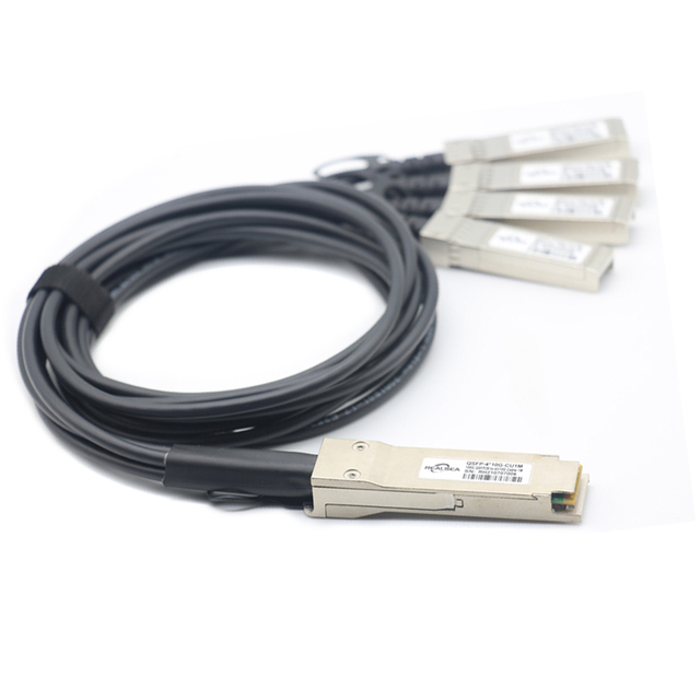 QSFP 4X10G DAC Compatible Mellanox/Cisco/Juniper 40G QSFP+ to 4x10G SFP+ Switches Used Direct Attach Copper Breakout Cable