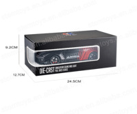 Nuevo Auto a Escala 1:24 GTR de Aleación Fundida con Recubrimiento, Mini Coche con Sonido de Pulverización y Luz, Vehículos de Juguete Diecast para Niños