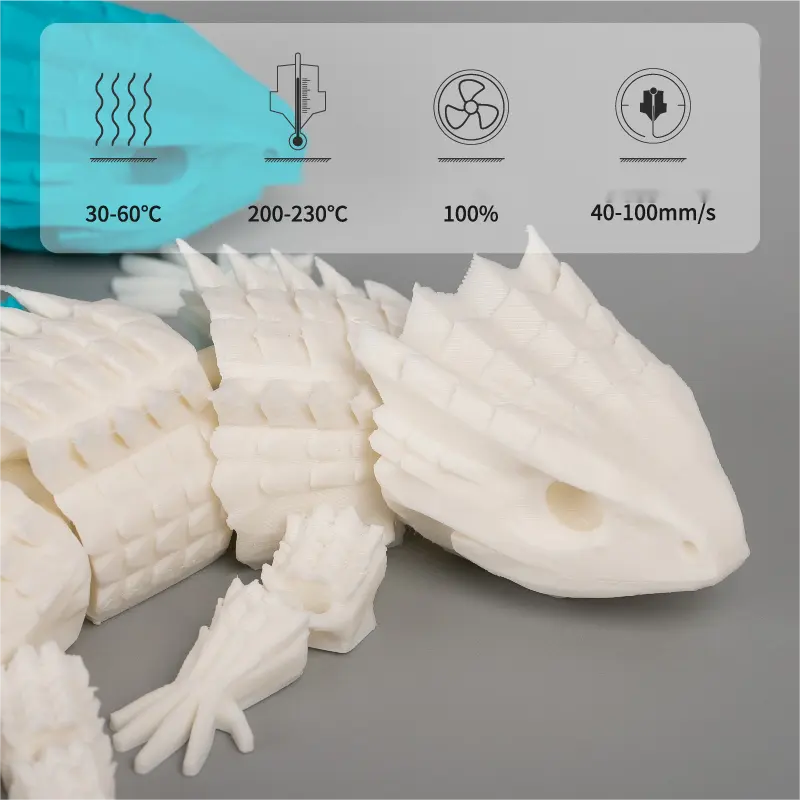 Kexcelled Pla 3D 필라멘트 1.75mm 무지개 3D 인쇄 재활용 플라스틱