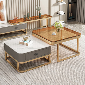 China Rectangular Rectangle Modern Tea Set Living Room Furniture <strong>Glass</strong> <strong>Coffee</strong> <strong>Table</strong> - Product Image 3