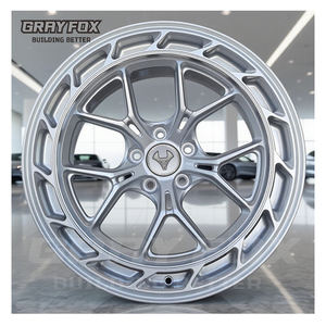 GRAYFOX Voiture de course forgée personnalisée en argent 5x112 5x120 17-24 pouces Roues de voiture de tourisme pour Benz Audi Volkswagen Toyota <span class=keywords><strong>Volvo</strong></span> Ford - Product Image 1