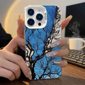 <span class=keywords><strong>Coque</strong></span> de téléphone personnalisée et dynamique avec motif <span class=keywords><strong>Ciel</strong></span> <span class=keywords><strong>Bleu</strong></span> et Arbres Séchés pour <span class=keywords><strong>Apple</strong></span> 17 Promax, conçue pour protéger le téléphone des chutes - Product Image 5
