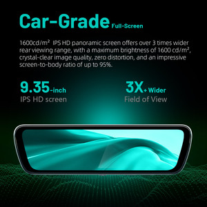 Specchietto Retrovisore con Dash Cam 9.35 Pollici, ADAS e BSD, WiFi, Telecamera Anteriore 2K e Posteriore 1080P per Xiaomi BYD Ti7 Denza BMW - Product Image 2