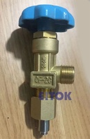 Vanne de réduction de pression de gaz naturel, soupape de cylindre QF-2C en laiton de la chine, industrie de la soupape de gaz d'azote, d'oxygène, d'argon et d'acétylène