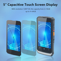 Escáner de código de barras 1D 2D, dispositivo de mano de 5,0 pulgadas, 4G, Wifi, BT, GPS, Pdas Android, precio más barato