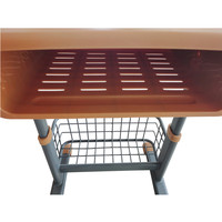 Ensemble de mobilier scolaire traditionnel : Bureau et chaise réglables en hauteur pour écoliers, table d'étude en plastique confortable pour enfants, idéal pour la maison et le bureau.