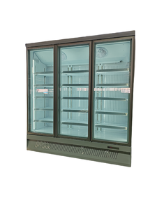 Vitrina de congelador vertical de temperatura única comercial Puerta de vidrio transparente baja temperatura supermercado refrigerado por aire - Product Image 3