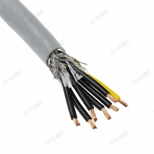 TRVVP Control wire Multicore PVC sheath Shielded Robot Servo Power cable ,TRVV TRVVP RVV 0.75mm2 power control drag chain cable