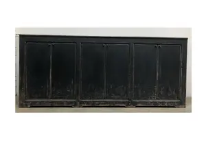 Chinese antique black four door matt finsihes sideboard