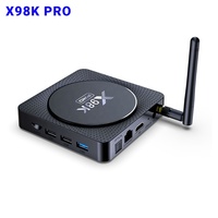 Reproductor Multimedia Android 11.0 X98K PRO RK3566 con Soporte 8K, WiFi 2.4G/5G, BT5.0, Salida 3D 4K*2K UHD, Ethernet 1000M