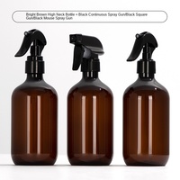 Botella de Spray PET Ámbar de 300ml 500ml para Jardinería, Uso en Pisos y Hogar - Pulverizador Recargable para Plantas con Gatillo Duradero