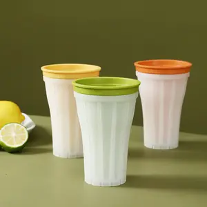 Smoothie cup food grade frozen ice block mold pinch cup smoothie ice maker Silica gel household crushed ice cup