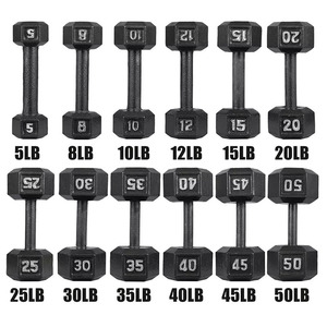 Biểu tượng tùy chỉnh hình lục giác quả tạ 40kg 100LB mancuernas hexagonales thẳng xử lý hình lục giác Trọng lượng Đen hình lục giác quả tạ - Product Image 3