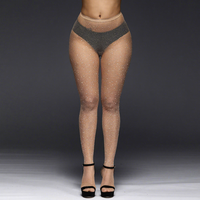 Collants sexy en résille, fins, respirants et à séchage rapide pour femme, couleur unie, blancs, pour soirée