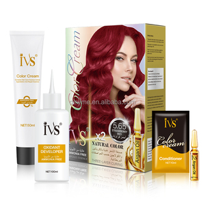 IVS OEM/Private Label Red <strong>Hair</strong> Color <strong>Dye</strong> Cream Long-Lasting Brightness for Salon and Home Use Supermarket Sale - Product Image 3